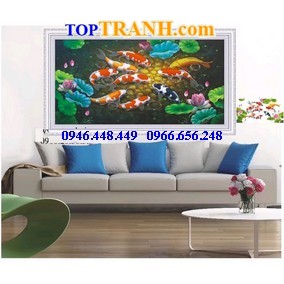 Tranh thêu cửu ngư quần hội